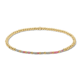 Dot & Dash Jewelry - Bracelets Survivor Dot & Dash 14K Gold Filled Stretch Bracelet