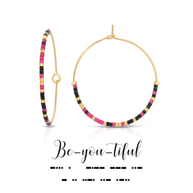 Dot & Dash Jewelry - Earrings Be-you-tiful Dot & Dash Hoop Earrings