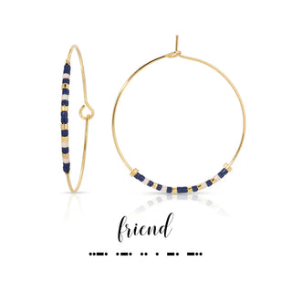 Dot & Dash Jewelry - Earrings Friend Dot & Dash Hoop Earrings