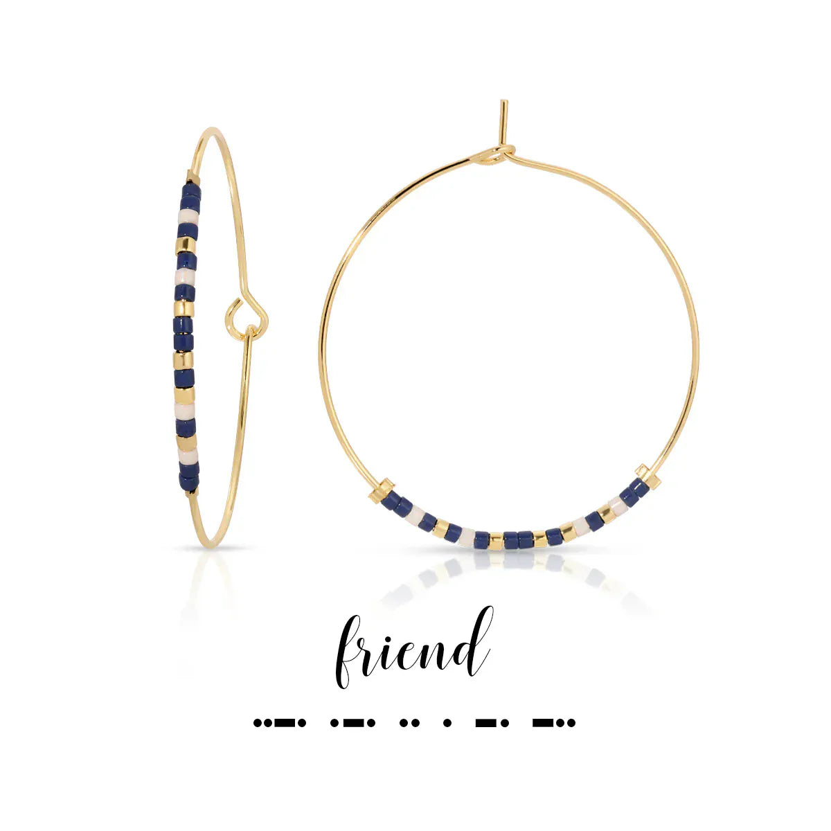 Dot & Dash Jewelry - Earrings Friend Dot & Dash Hoop Earrings