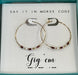 Dot & Dash Jewelry - Earrings Gig 'em Dot & Dash Hoop Earrings