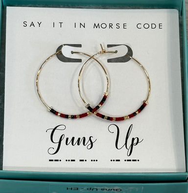 Dot & Dash Jewelry - Earrings Guns Up Hoop Dot & Dash Earrings