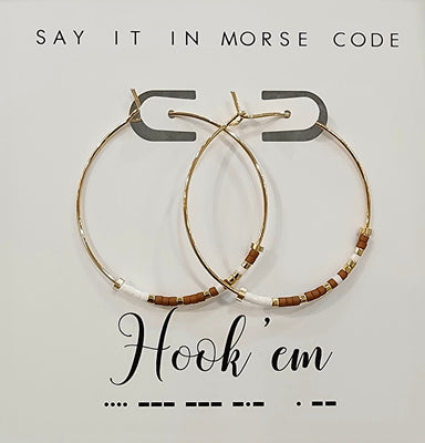 Dot & Dash Jewelry - Earrings Hook 'em Dot & Dash Hoop Earrings