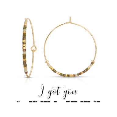 Dot & Dash Jewelry - Earrings I Got You Hoop Dot & Dash Earrings