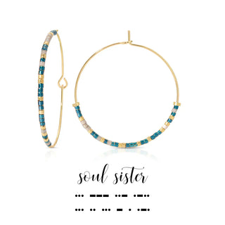Dot & Dash Jewelry - Earrings Soul Sister Dot & Dash Hoop Earrings