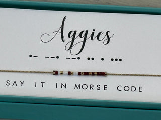Dot & Dash Jewelry - Necklaces Aggies Dot & Dash Necklace