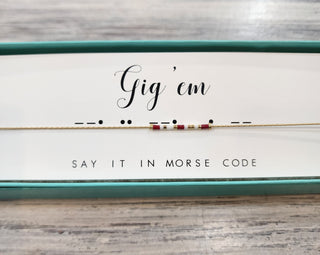 Dot & Dash Jewelry - Necklaces Gig Em Dot & Dash Necklace