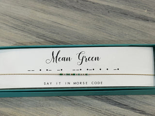 Dot & Dash Jewelry - Necklaces Mean Green Dot & Dash Necklace