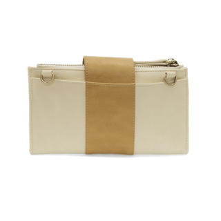 Joy Susan Accessories - Handbags Camryn Color Block Wallet Crossbody White/Tan