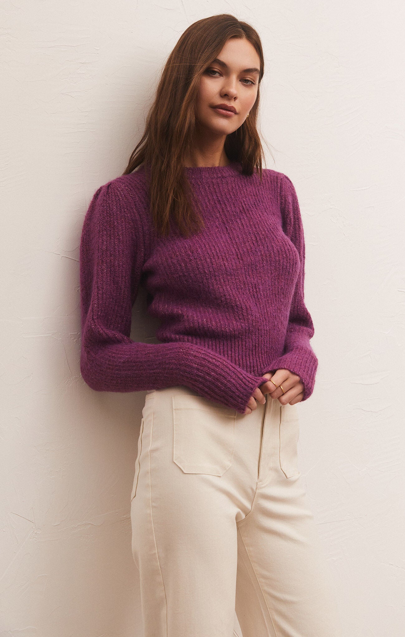 Sale Vesta Long Sleeve Sweater Viola