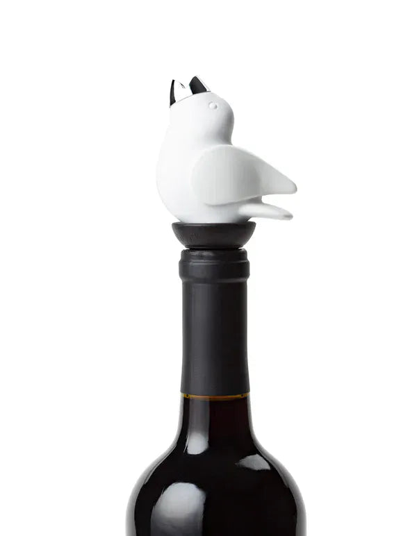 GurglePot Home - Drinkware ChirpyTop Wine Pourer White