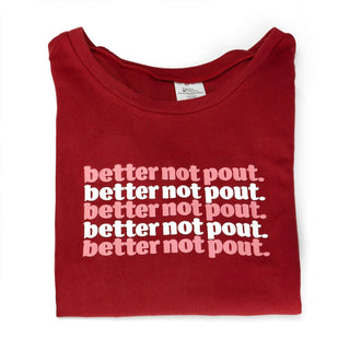 Hello Mello Loungewear- Sleepwear Sale Hello Mello Better Not Pout Loungewear Set Red