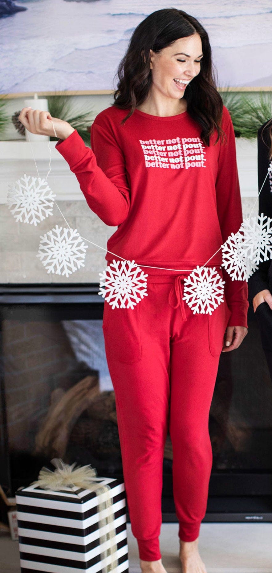 Hello Mello Loungewear- Sleepwear Sale Hello Mello Better Not Pout Loungewear Set Red
