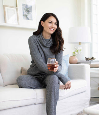 Hello Mello Loungewear- Sleepwear Sm Hello Mello Cuddleblend Lounge Black