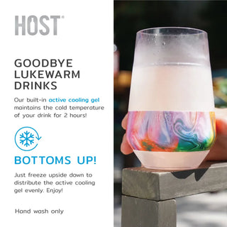 Host Home - Drinkware XL Wine Freeze Cooling Cups Unicorn