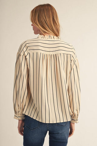 Jodifl Tops - Blouse Long Sleeve Stripe Blouse