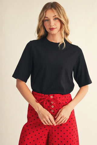 Jodifl Tops - Sweaters Sm Half Sleeve Black Sweater