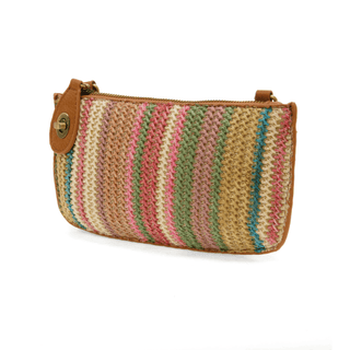 Joy Susan Accessories - Handbags Crossbody or Wristlet Clutch - Straw More Colors