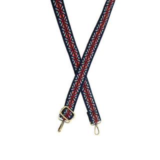 Joy Susan Accessories - Handbags Multi Dimensional Geo Embroidered Guitar Strap