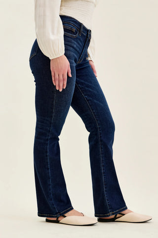 Judy Blue Bottoms Mid-Rise Petite Dark Wash Bootcut Jeans