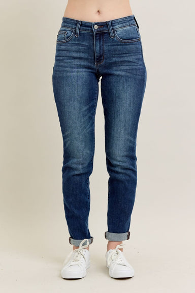 Judy Blue Bottoms - Pants 25 Mid-Rise Cuffed Slim Fit Jeans