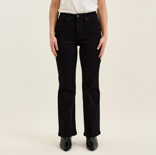 Judy Blue Bottoms - Pants High-Rise Petite Tummy Control Bootcut Jeans Black