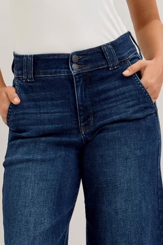 Judy Blue Bottoms - Pants High-Rise Trouser Wide Leg Jeans
