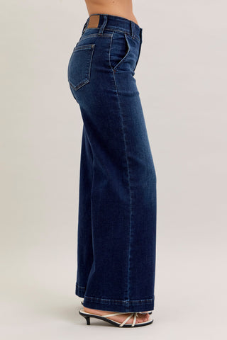 Judy Blue Bottoms - Pants High-Rise Trouser Wide Leg Jeans