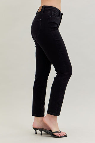 Judy Blue Bottoms - Pants Mid-Rise Black Slim Fit Jeans