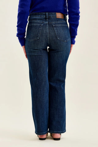 Judy Blue Bottoms - Pants Mid-Rise Petite Straight Dark Jeans