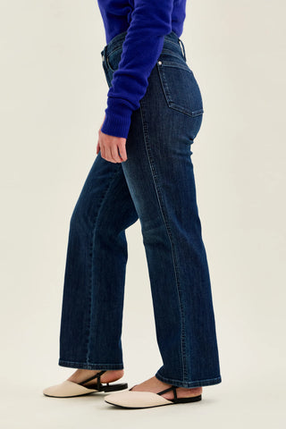 Judy Blue Bottoms - Pants Mid-Rise Petite Straight Dark Jeans