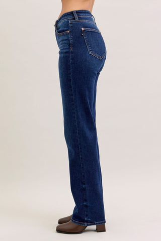 Judy Blue Bottoms - Pants Mid-Rise Straight Jeans - Long