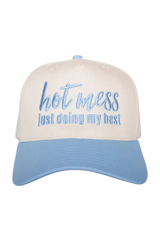 Katydid Accessories - Hats Hot Mess Just Doing My Best Two-Toned Vintage Hat
