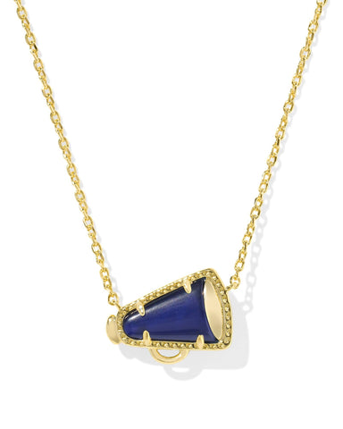 Kendra Scott Accessories Cheer Short Pendant Necklace Gold Navy MOP