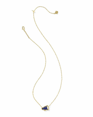 Kendra Scott Accessories Cheer Short Pendant Necklace Gold Navy MOP