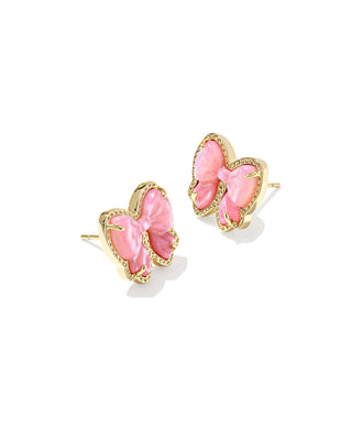 Kendra Scott accessories-earrings Haley Gold Bow Stud Earrings Blush Ivory MOP