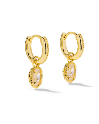 Kendra Scott accessories-earrings Mini Ellie Luxe Gold Huggie Earrings