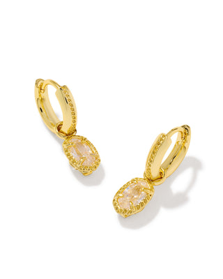 Kendra Scott accessories-earrings Mini Ellie Luxe Gold Huggie Earrings