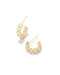 Cailin Huggie Earrings Champagne Opal