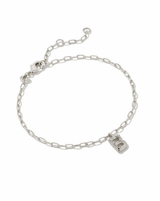 Kendra Scott Jewelry - Bracelets B Sale Crystal Letter Bracelet Delicate Bracelet Silver