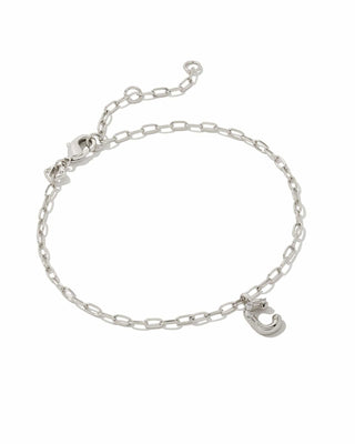 Kendra Scott Jewelry - Bracelets C Sale Crystal Letter Bracelet Delicate Bracelet Silver