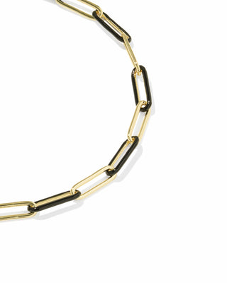 Kendra Scott Jewelry - Bracelets Courtney Gold Enamel Link & Chain Bracelet Black
