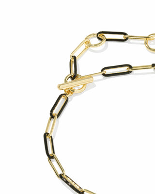 Kendra Scott Jewelry - Bracelets Courtney Gold Enamel Link & Chain Bracelet Black