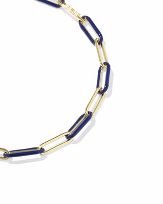 Kendra Scott Jewelry - Bracelets Courtney Gold Enamel Link & Chain Bracelet Dark Blue