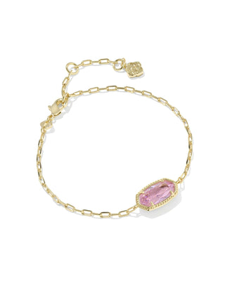 Kendra Scott Jewelry - Bracelets Elaina Luxe Gold Chain Bracelet Light Pink CZ