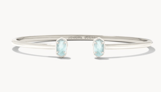 Kendra Scott Jewelry - Bracelets Emilie Silver Cuff Bracelet Light Blue Illusion