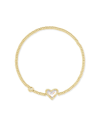 Kendra Scott Jewelry - Bracelets Gold Ari Heart Stretch Bracelet Dichroic Glass Gold or Silver