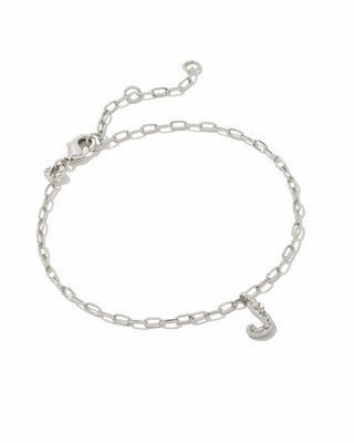 Kendra Scott Jewelry - Bracelets J Sale Crystal Letter Bracelet Delicate Bracelet Silver