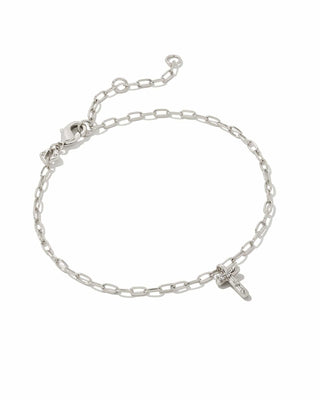 Kendra Scott Jewelry - Bracelets T Sale Crystal Letter Bracelet Delicate Bracelet Silver