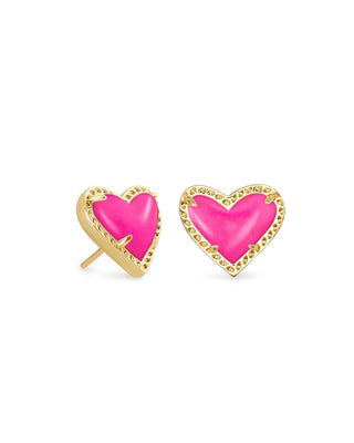 Kendra Scott Jewelry - Earrings Ari Heart Stud Earrings Magenta